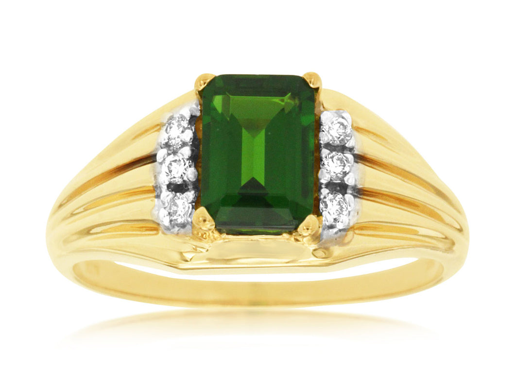 Emerald Cut Russalite Ring