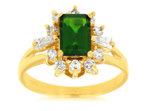 Emerald Cut Russalite Ring