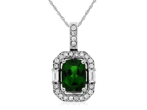 Emerald Cut Russalite Pendant