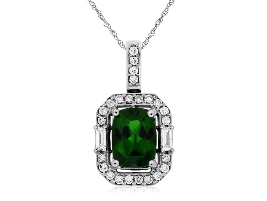 Emerald Cut Russalite Pendant